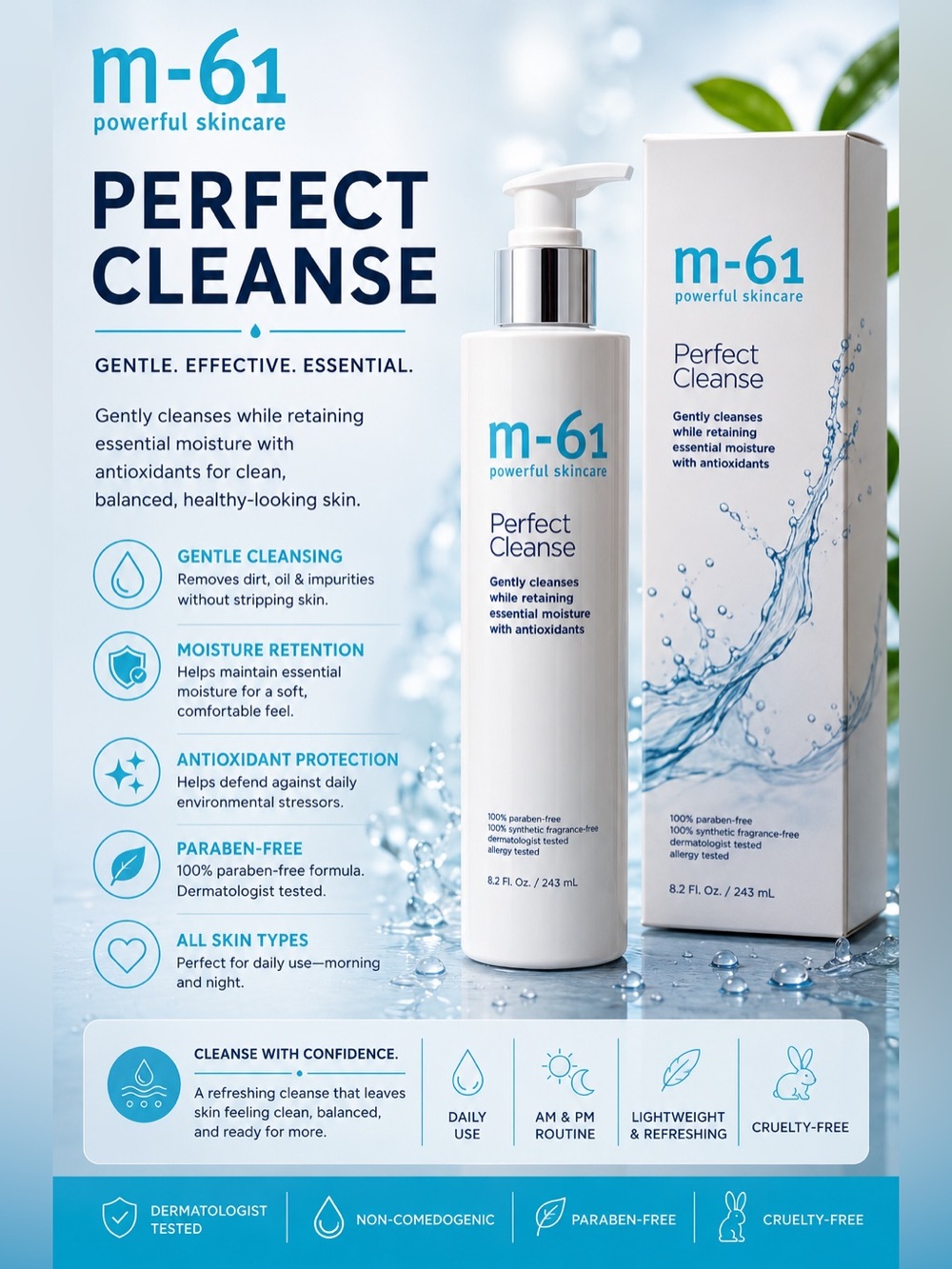 M-61 Perfect Cleanse Gentle Facial Cleanser